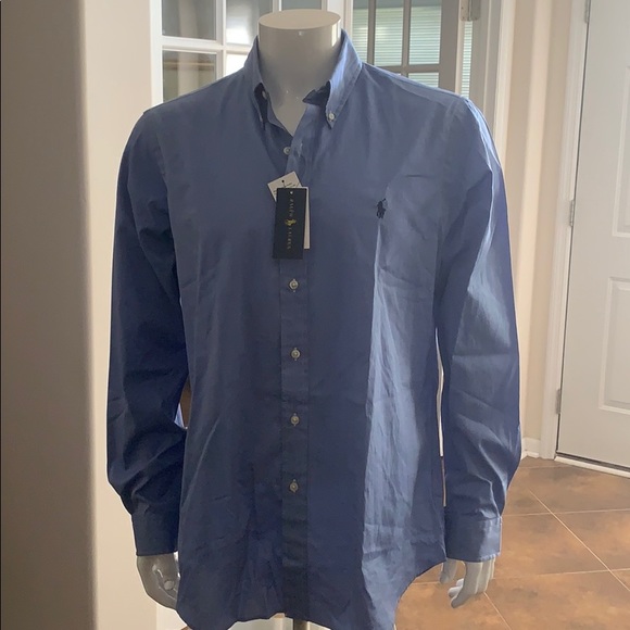 Ralph Lauren Cotton Stretch Button Down Shirt - Picture 1 of 3